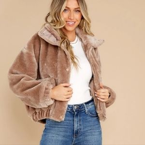 Blanknyc Bicoastal teddy jacket size XS